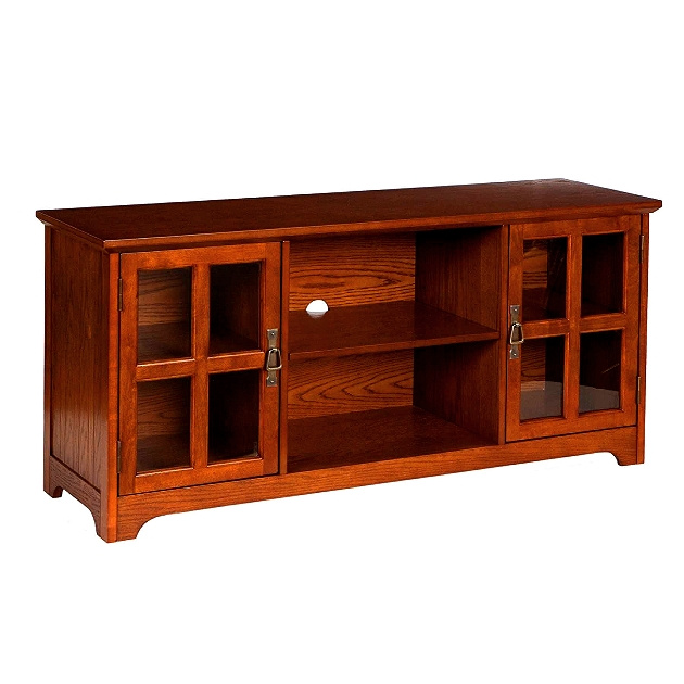 Mission Craftsman Oak Entertainment Center